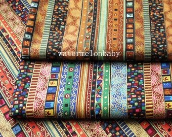 BOHO Boho tissu Rembourrage tissu Maison tissu de décoration Coton Tissu, Tissu rideau / Canapé /Nappe /sac- 1/2 cour