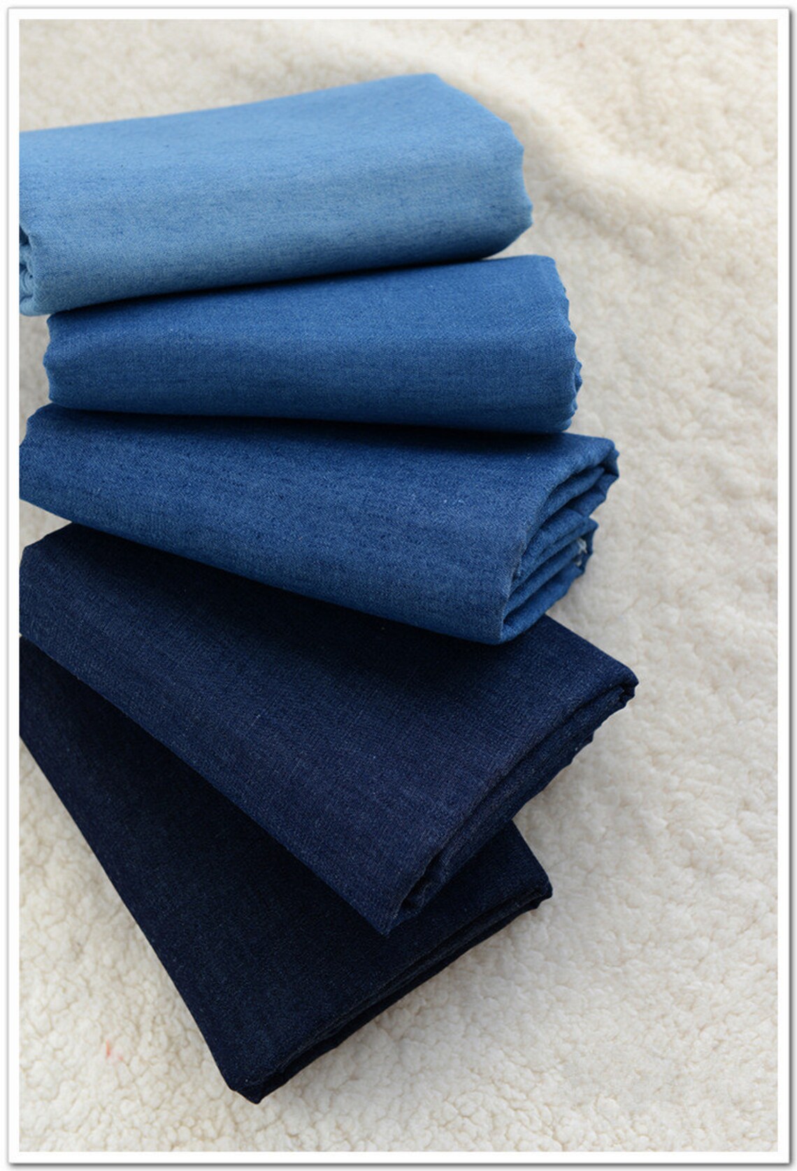 Washed Denim Fabric Cotton Fabric/ Summer Light Weight Denim Etsy