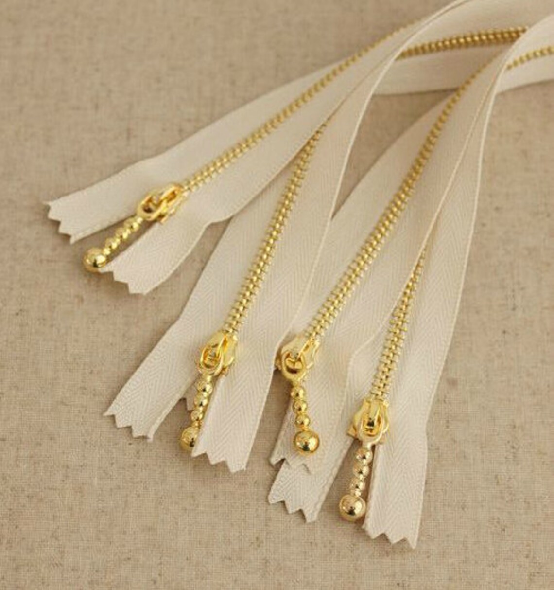 Smooth Zipper Drops Head White Zippers, Bag Zippers Metal Zippers6 8