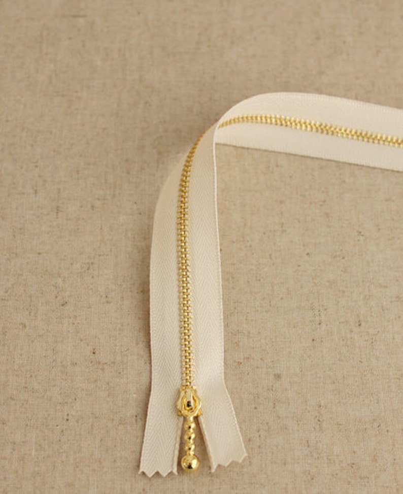 Smooth Zipper Drops Head White Zippers Bag Zippers Metal Etsy