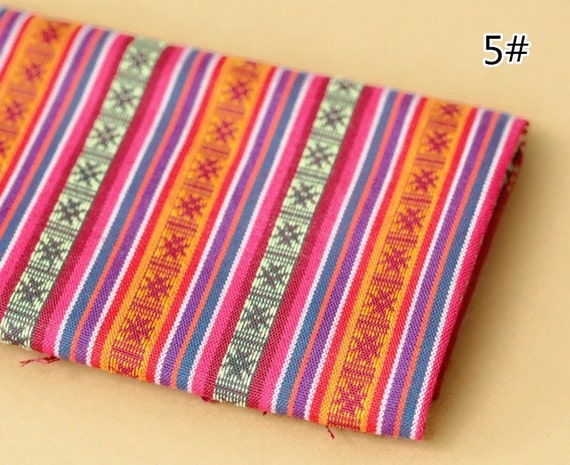 Rainbow Stripe Polyester Cotton
