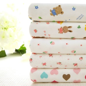 16 styles Wide Baby cotton fabric  /best quality of cotton knitted cotton cloth/ baby cloth / slobber towel / children cloth--1/2 yard