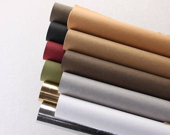 Imported From Germany Kraft Paper Fabric, Washable Paper Fabric,Shopping bag fabric, DIY for bag/ leather standard/ label-10 colors-1/2 yard