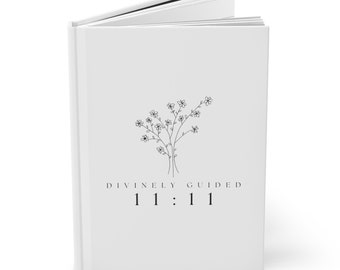 Hardcover Journal Matte Goddelijk Begeleide Spirituele Notebook 11:11 Geschenken voor haar presenteert voor Journal Lovers Manifestatie