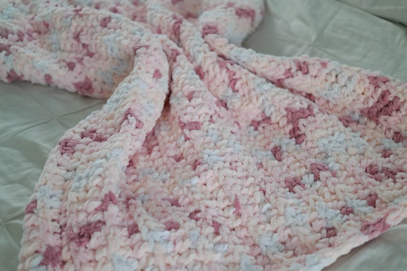 Custom Personalized Blanket Handmade with chenille Bernat Etsy