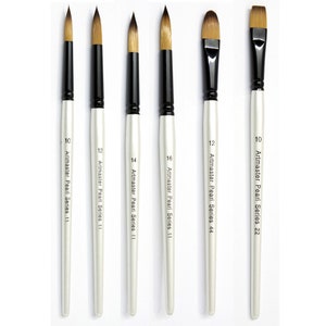 Artmaster Pearl Paint Brushes for Watercolour