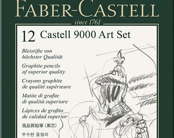 Faber-Castell 12 Castell 9000 Art Set Pencil Tin