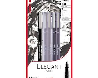 Uni-Ball Pin Elegant Tones Drawing Pen Set of 5