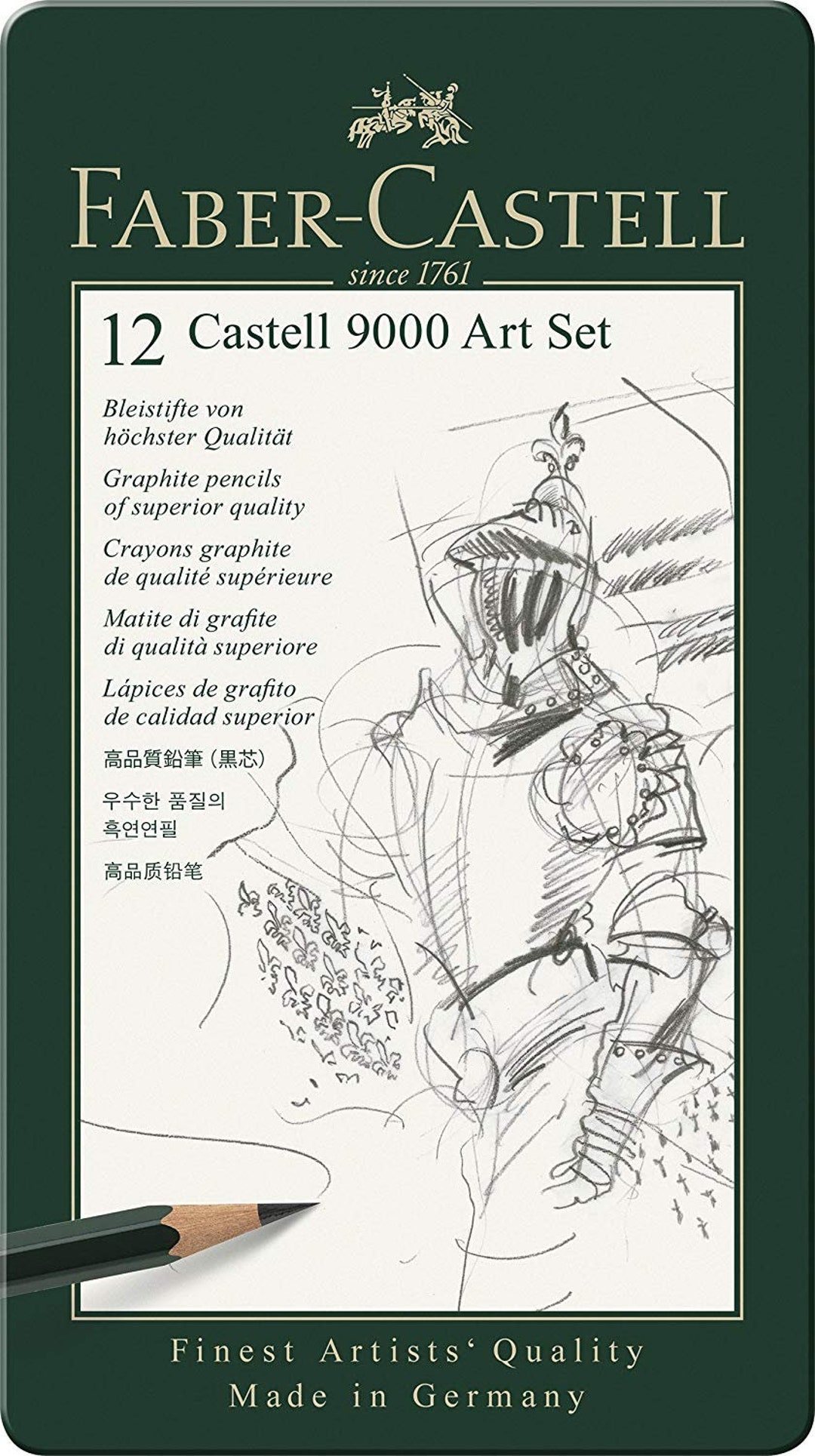 Faber-Castell 9000 Drawing Pencils (Each) 2B [Pack of 12 ]