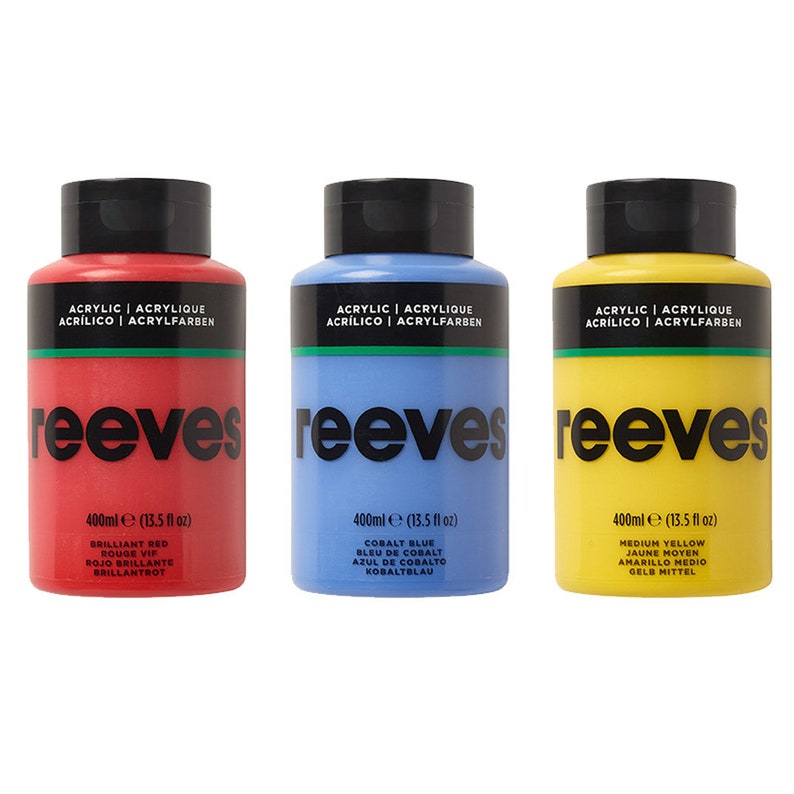 Reeves Acrylic Paint for Art & Craft 400ml Etsy