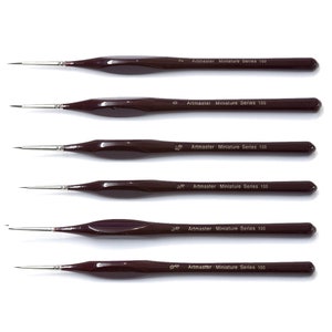 Micro Fine Detail Paint Brushes 5 Piece Set; Precise Detail Painting,  Miniatures, Models, Acrylic, Watercolor, Oil, Tight Spot Brushes
