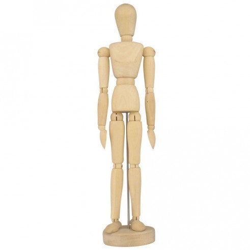 wooden art doll