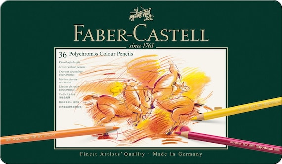 Faber-castell Polychromos Colour Pencil 36 Tin - Etsy