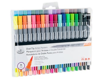 Royal & Langnickel Dual-Tip Artist Markers Sets