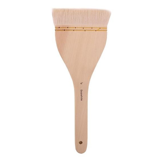 Seawhite of Brighton Wooden Handle Soft Goat Hair Hake Paint Brushes 