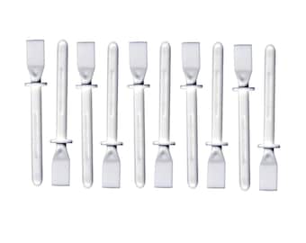 White Plastic Flexible Glue Spreaders Pack of 10