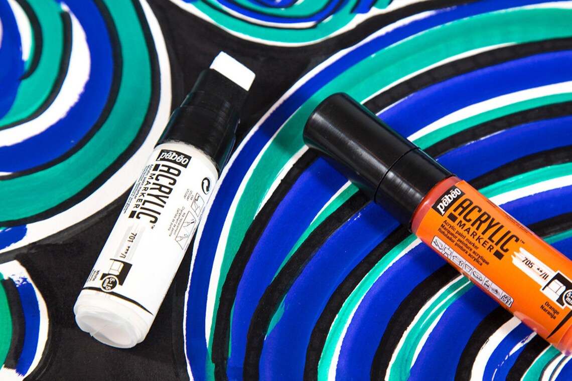 Pebeo Acrylic Paint Markers Available in 0.7mm 1.2mm 4mm Etsy UK
