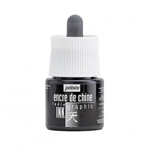 Pebeo Black Graphic Indian Drawing Ink 45ml