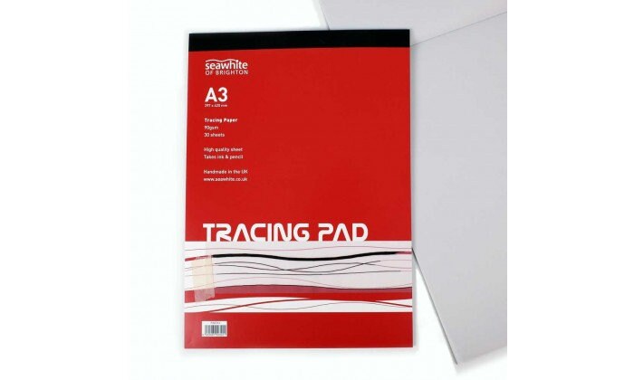 Seawhite of Brighton Tracing Pad 90gsm 30 Sheets Transclucent Paper Large  A3 