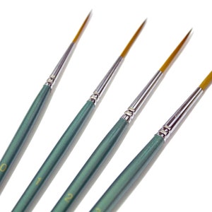 Studio 22 All Media Synthetic Rigger Liner Paint Brush Set of 4