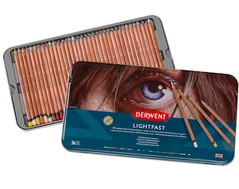Derwent Lightfast Professional Colour Pencil Tin Set of 36