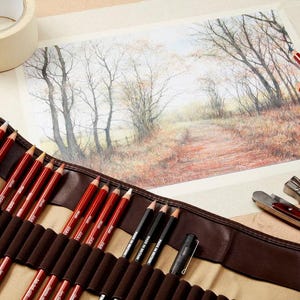 Derwent Professional Drawing Pencils in 24 Soft Natural Colours image 2