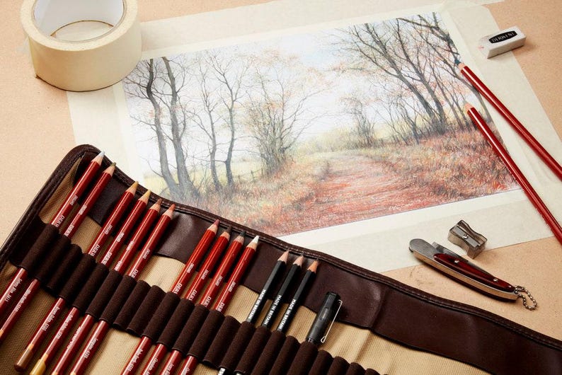Derwent Professional Drawing Pencils in 24 Soft Natural Colours image 2
