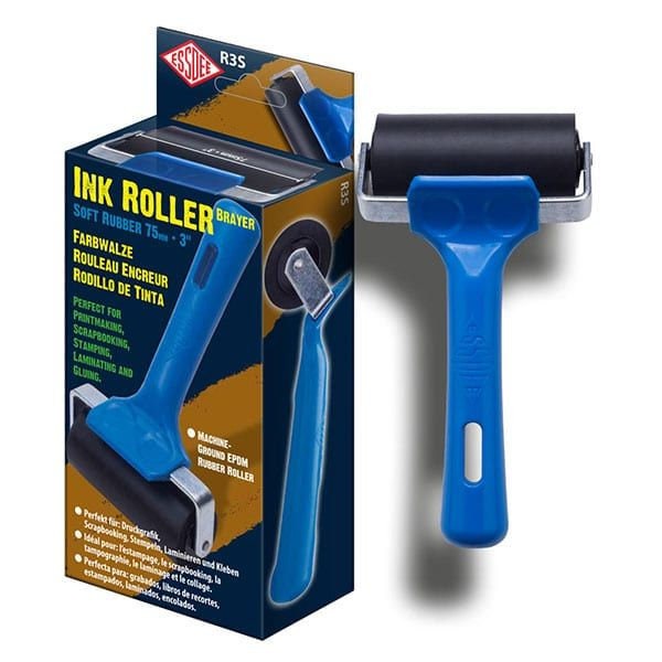 Speedball : Pop-In : Soft Rubber Roller / Brayer : 4in - Rollers & Brayers  - Relief and Lino Printing - Printmaking - Color