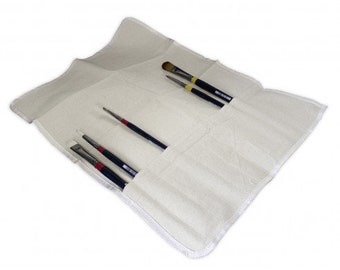 Canvas Paintbrush Storage & Travel Roll