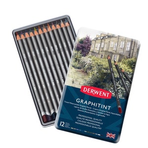 Derwent Graphitint Pencils 12 Tin