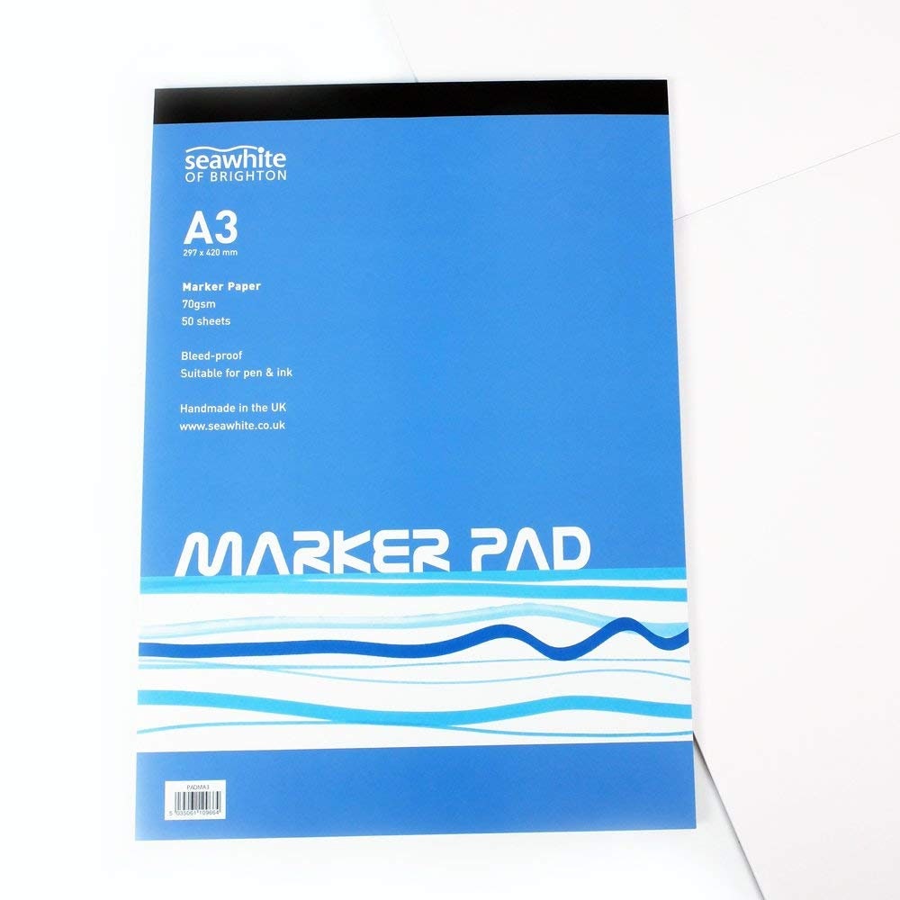 Winsor & Newton Bleedproof Marker Paper A3 50 Sheets