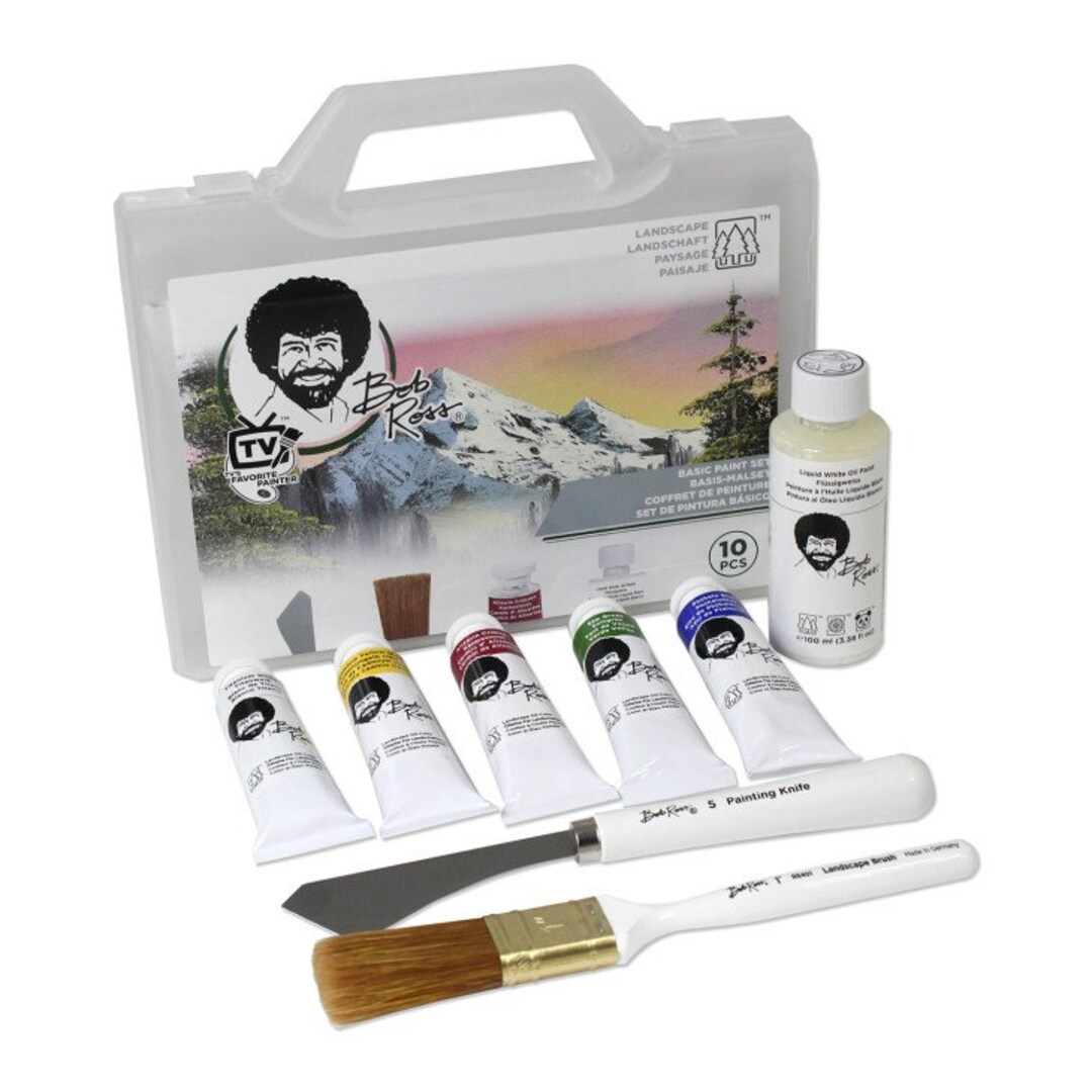 Bob Ross Landscape Painting Basic Oil Paint Set Etsy
