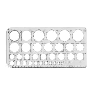 Major Brushes Circle Template Stencil