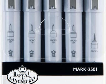 Royal & Langnickel Graphic Illustration Markers Set of 5