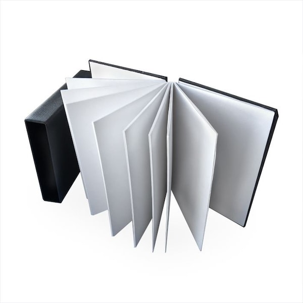 Seawhite of Brighton Concertina Fold Out Paper Sketch Books with Case