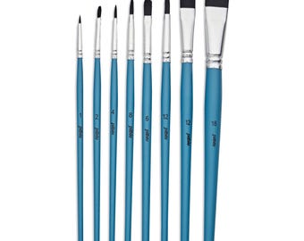 Pebeo Synthetic Squirrel Watercolour Brush Set 8pc 952205