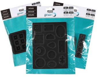 Pebeo Gedeo Forma Geométrica Moldes Flexibles de Silicona para Resina y Yeso