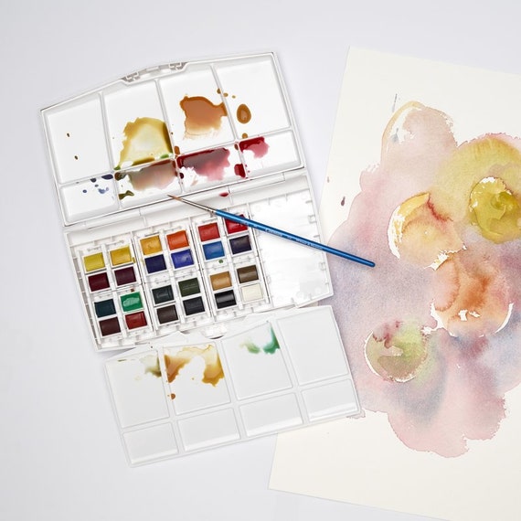 REVIEW: Winsor & Newton Cotman Half-Pan Set of 12 Watercolors! 