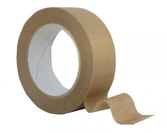 Zelfklevende bruine krafttape, fotolijsttape, 50 m