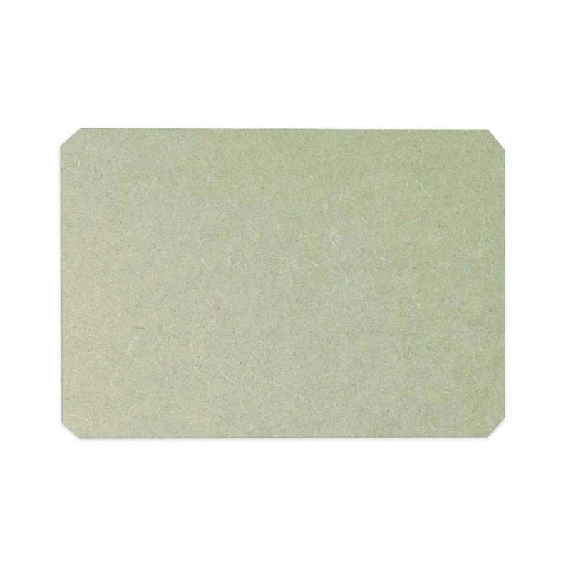 Peut inclure: Une surface rectangulaire, vert clair, textur&eacute;e avec des coins arrondis. La surface a un aspect l&eacute;g&egrave;rement mouchet&eacute; et une teinte neutre, adapt&eacute;e &agrave; divers projets d'artisanat ou de design.