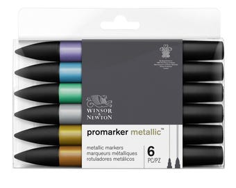 Winsor & Newton Promarker Metallic 6 Set