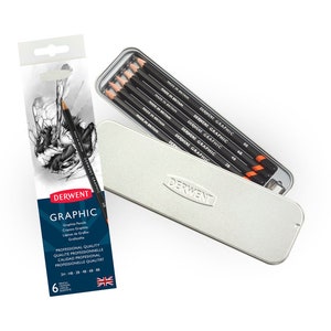 Derwent Professional Graphic Pencils 6 Tin (2H - 8B)