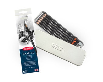 Derwent Professional Graphic Pencils 6 Tin (2H - 8B)