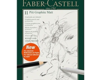 Faber Castell Pitt Graphite Matt Pencils & Accessories Tin 11pc