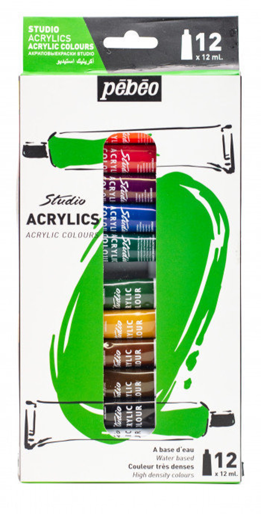 Acrylic Paint Value Set by Craft Smart 36 Assorted Colors 