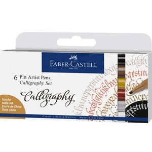 Faber-Castell Pitt Artist Pens Calligrafia Set 6pz