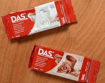 DAS Air Drying Modelling Clay 500g Packs in White or Terracotta