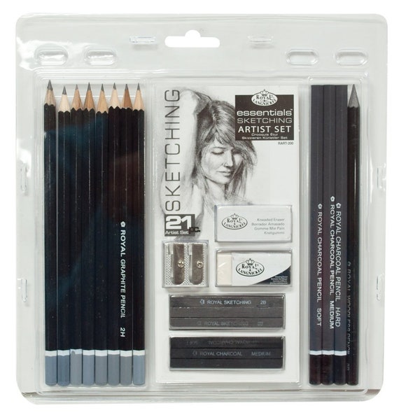 52 Pc Sketching Kit for Artists Pastel Colour Drawing Pencils for Artists  Kit Drawing Charcoals Pencil