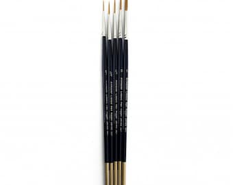 Artmaster Classic Watercolour Half Rigger Paint Brush Set of 5