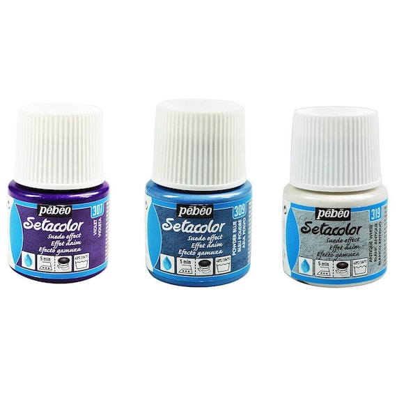 vendita Pebeo Setacolor SUEDE EFFECT Colore per tessuto 45 ml NAVY BLUE